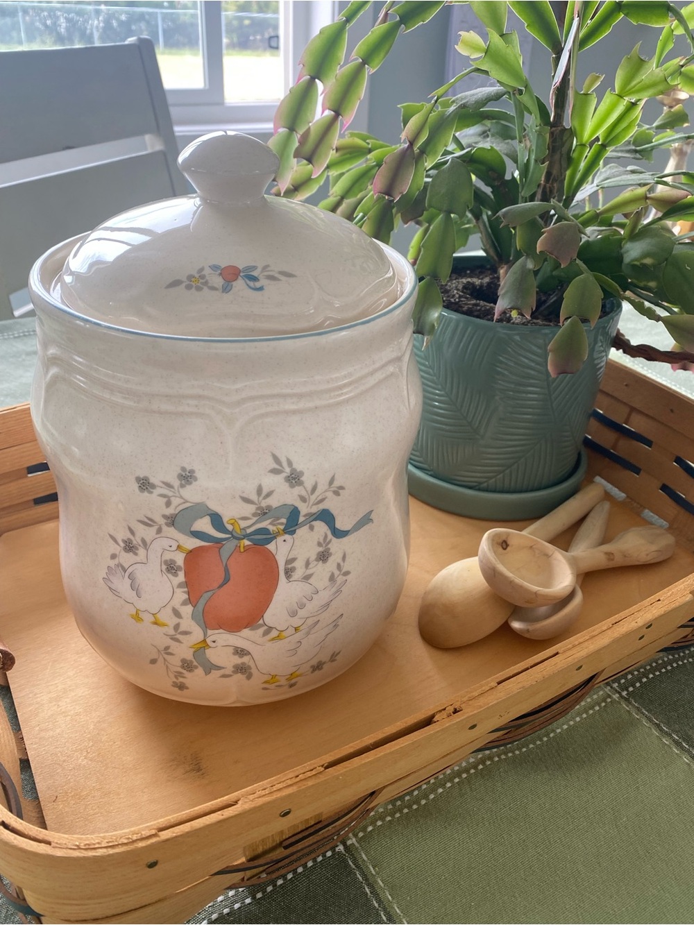 Vintage Marmalade Country Goose Cookie Jar| Large Canister